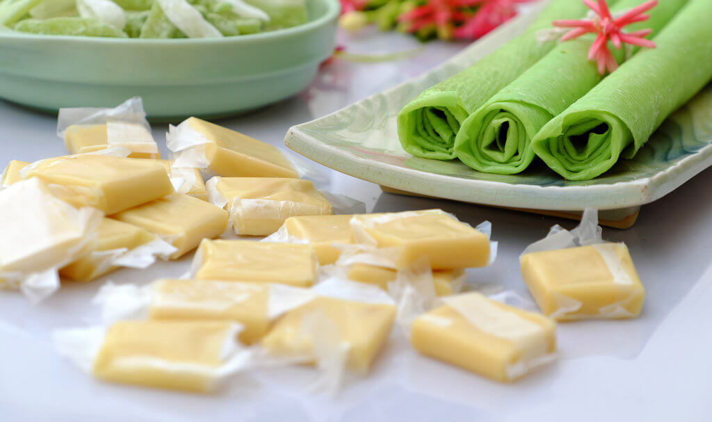 Bánh tráng sữa có vị ngọt thanh, không ngấy.